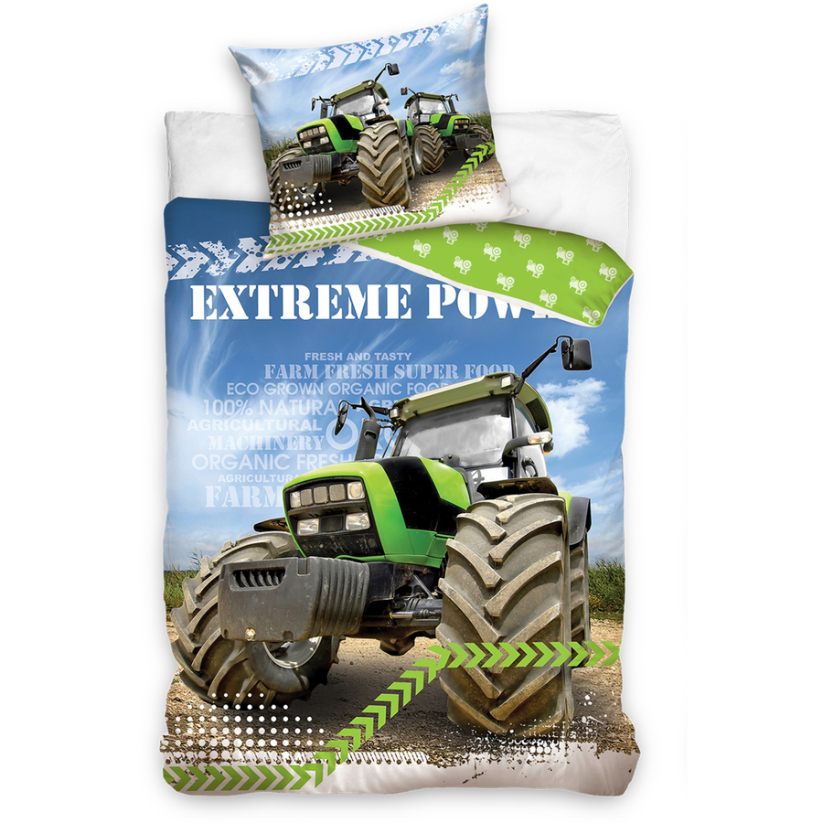 termana Bettwäsche Kinder-Bettwäsche, Teenager, Renforce, 80x80 + 135x200 Traktor