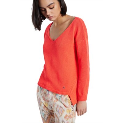Pull femme Maille Unie Asymetrique PLEASE