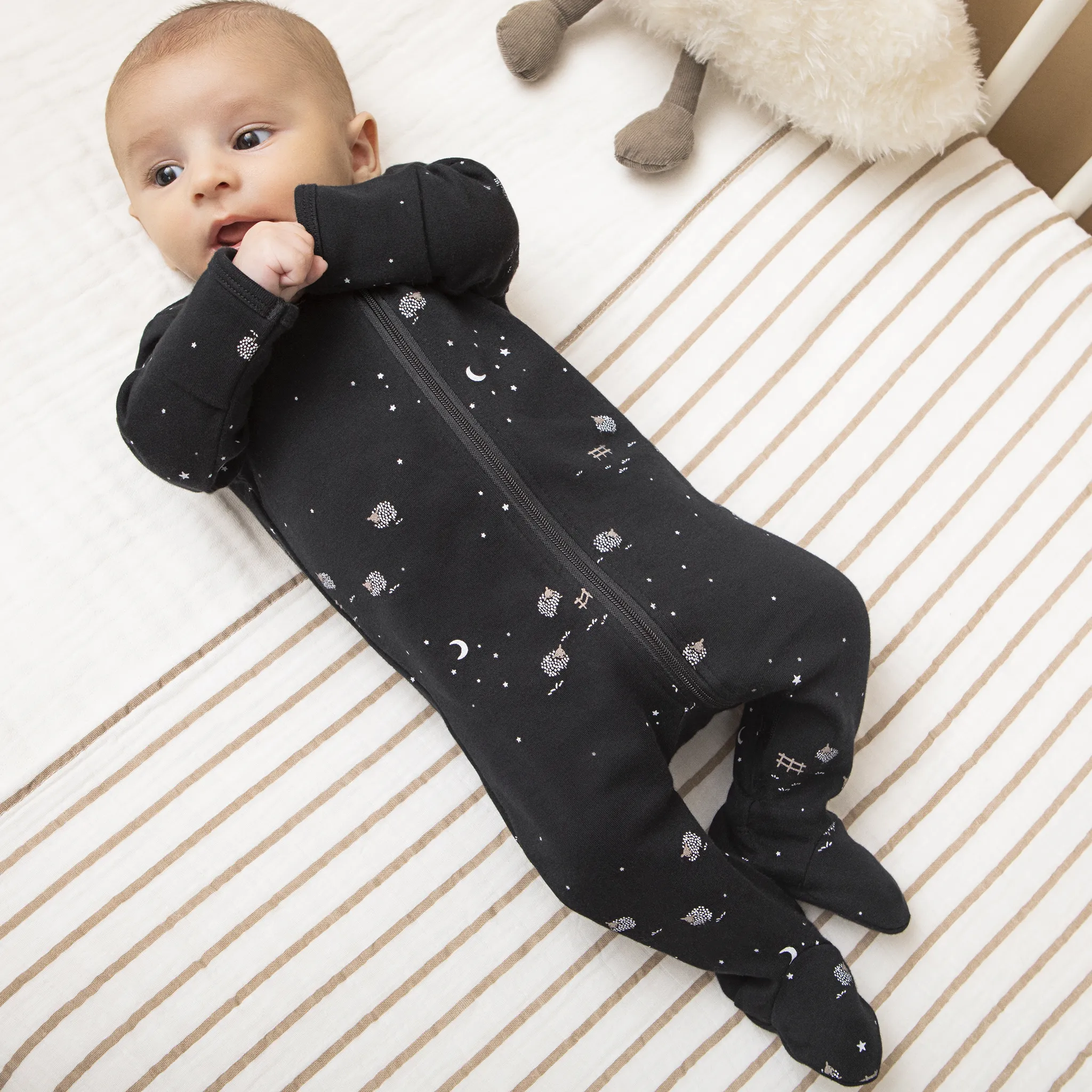 Petit Lem Pyjama Moutons 0-12mois