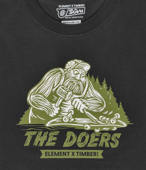 Element x Timber! Shaper T-Shirt (off black)