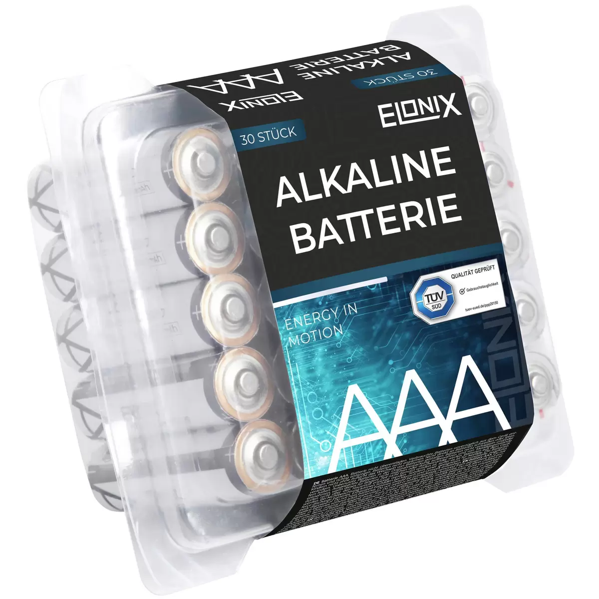 Batterie 30er Pack AAA Elonix Alkaline