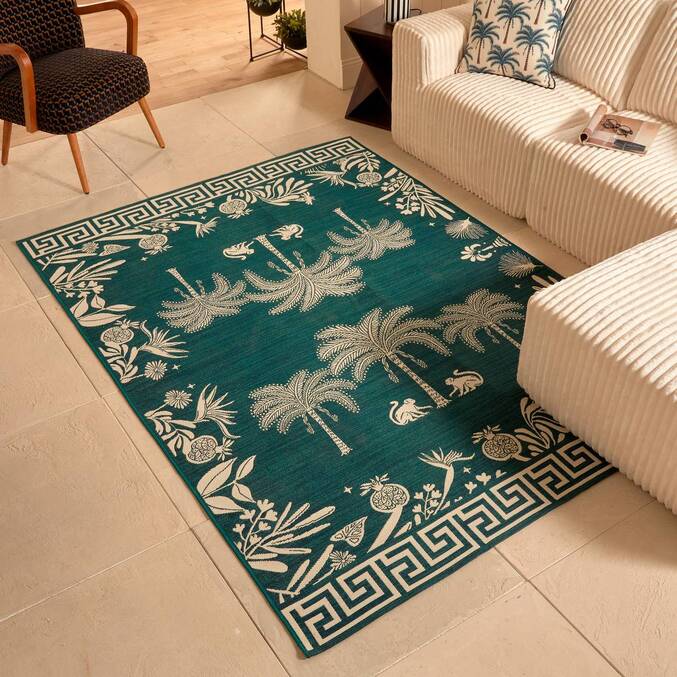 Tapis extérieur THE PALM RESORT Vert Foncé