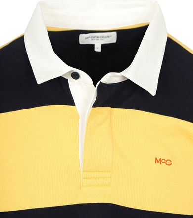 McGregor Rugbyshirt Streep Navy Geel MM242.8004.03-6000 kopen