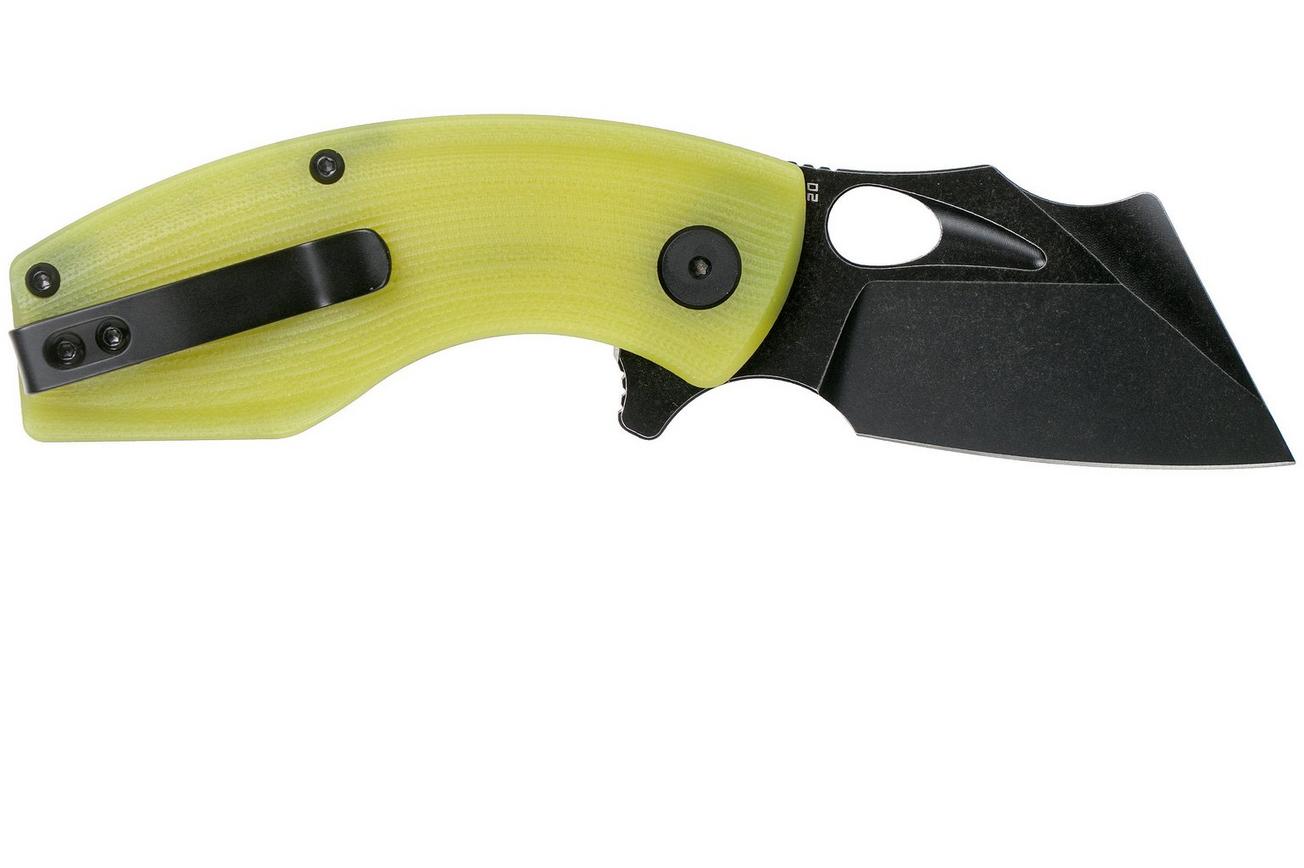 Bestech Lizard BG39F Lime G10, Black Stonewashed zakmes