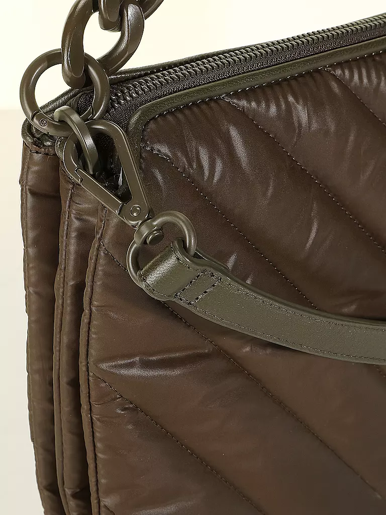 LES VISIONNAIRES Ledertasche - Umhängetasche VERA QUILTING  hellgrün