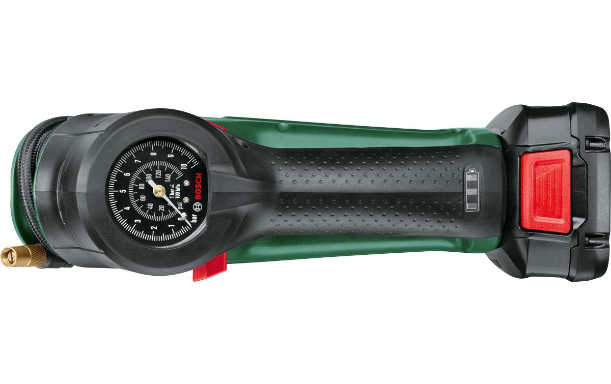 Akku-Druckluftpumpe UniversalPump 18 V SoloSchnelles Aufpumpen mit dem kraftvollen Akku-Kompressor von Bosch