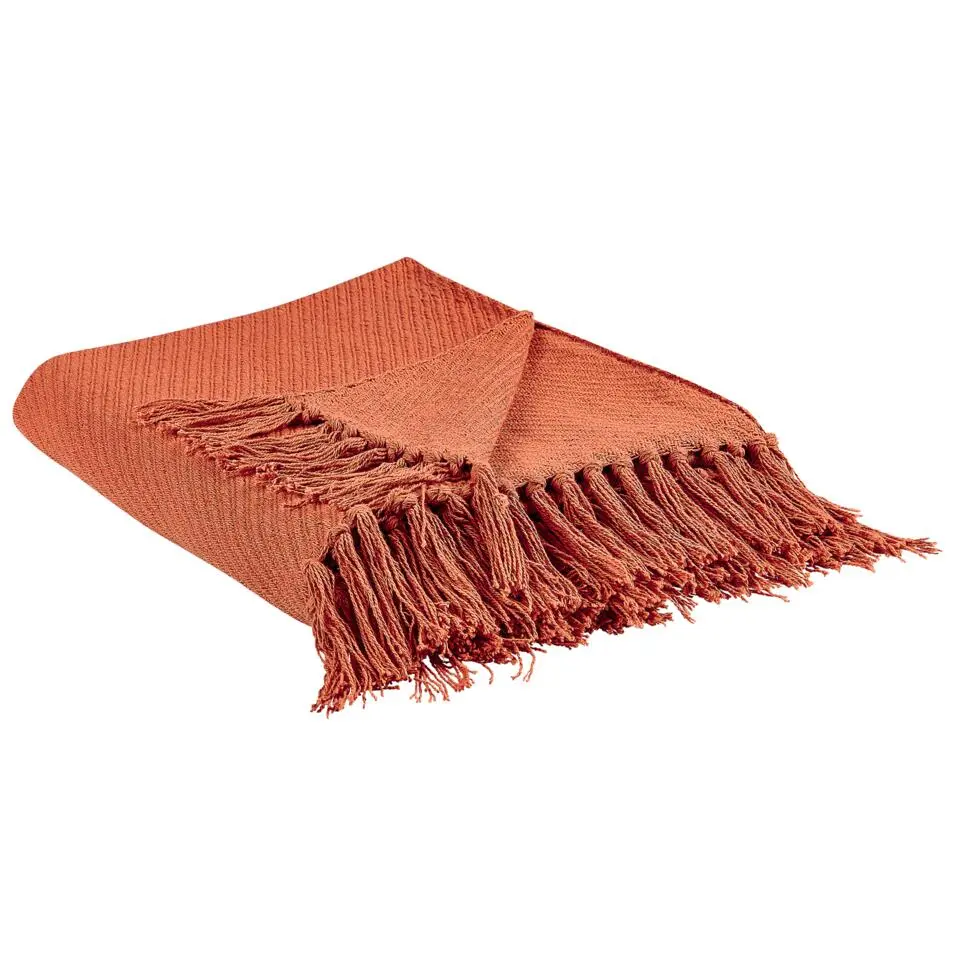 YARSA - Plaid - Rood - 125 x 150 cm - Katoen