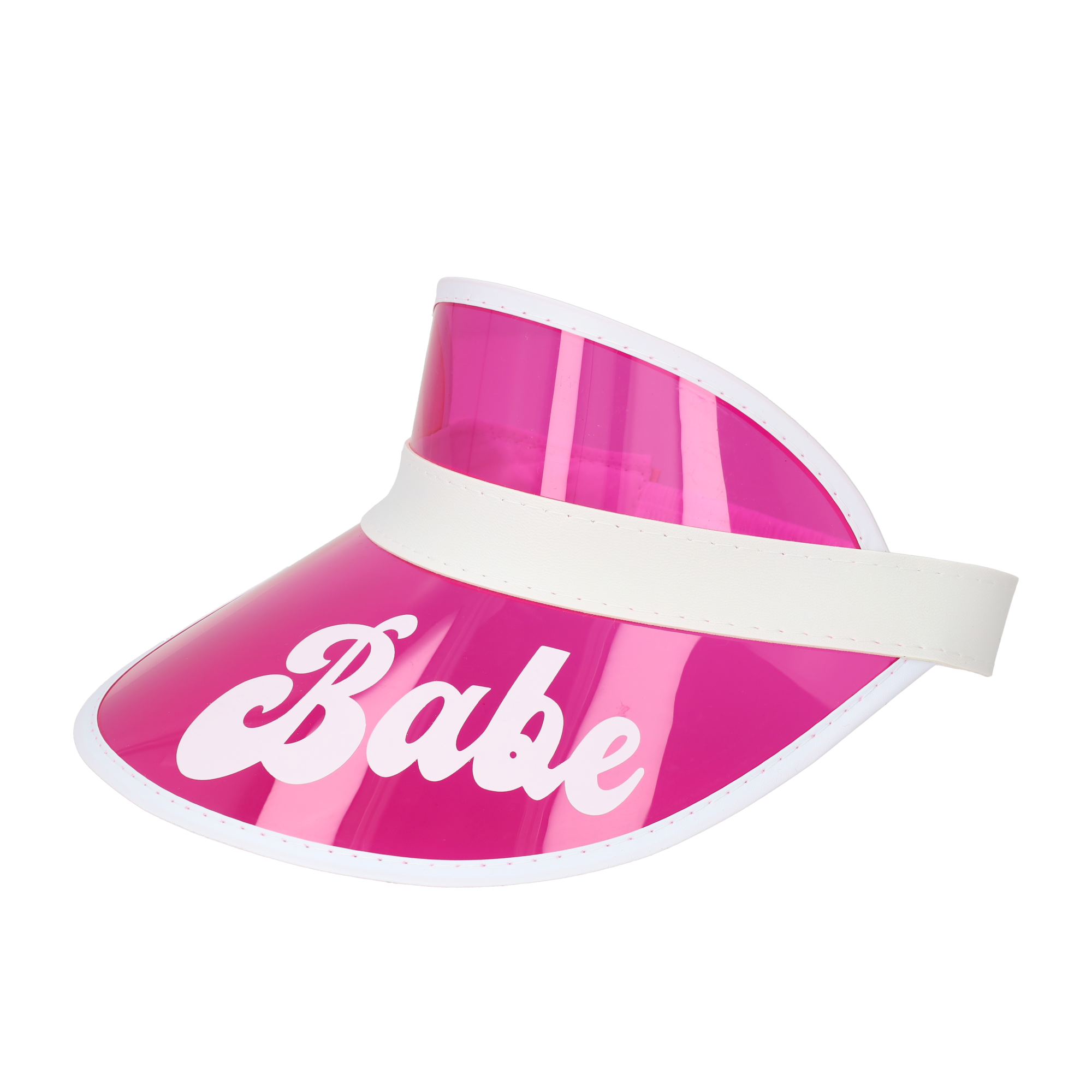 (7er Set) Bride / Babe Sonnen Cap Junggesellinnenabschied Party Mütze Accessoire - Pink / Irisierend