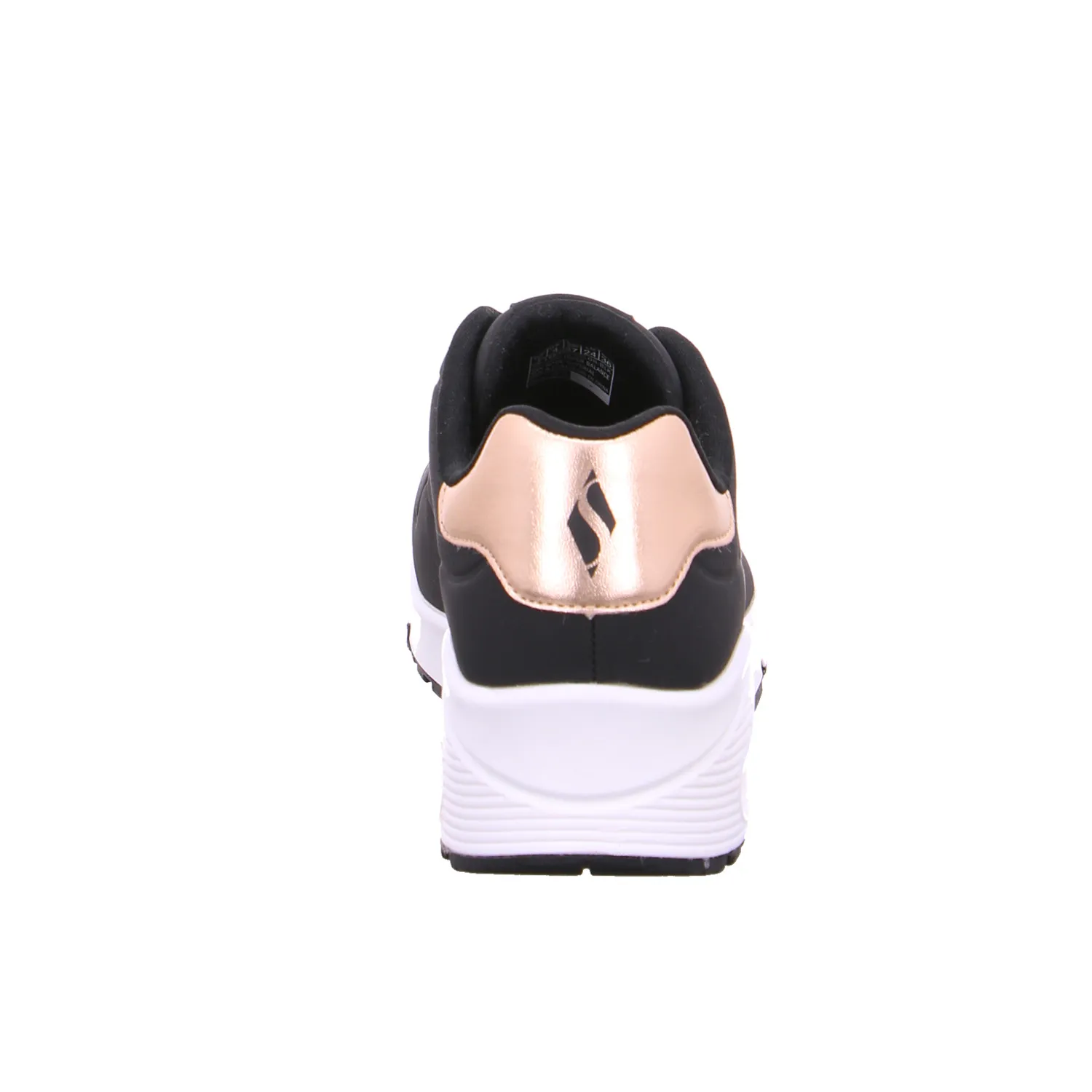 SKECHERS Sneaker Schwarz Lederimitat  mit Memory Foam