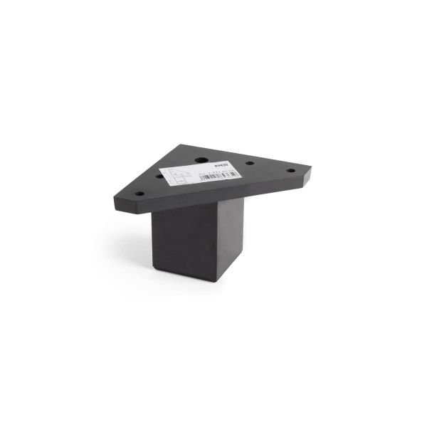 Rei Pé Quadrado Abs Preto 6cm - 1160440131