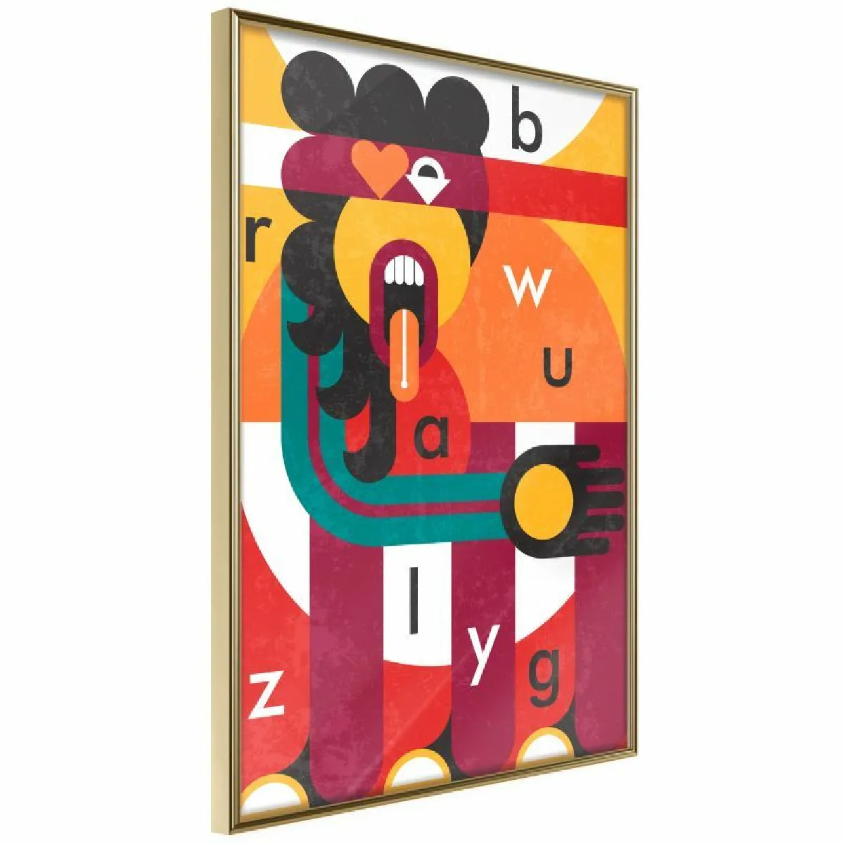 Paris Prix Affiche Colourful Thoughts - Or