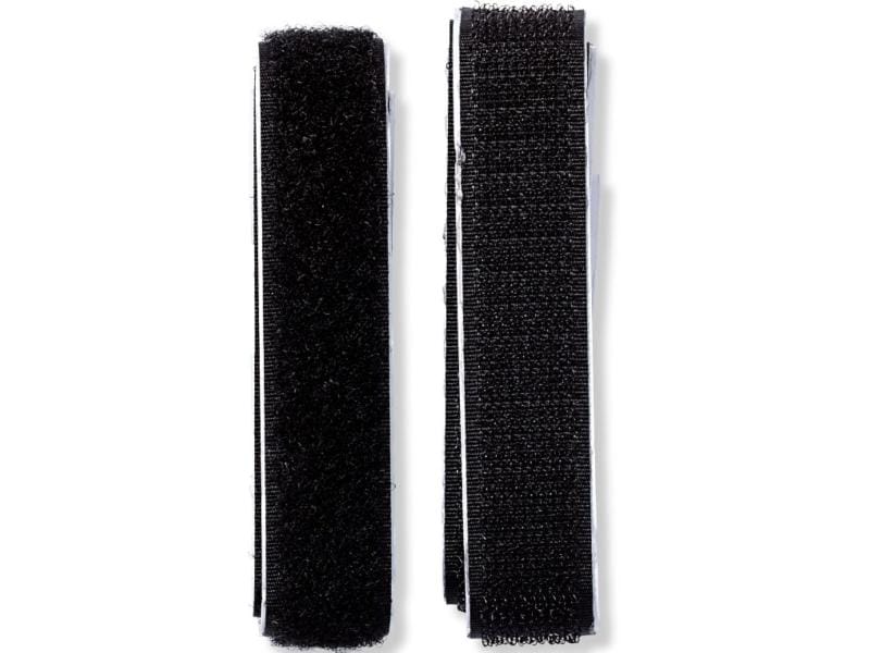 Prym Klettbandverschluss 60 cm, selbstklebend, Schwarz Selbstklebendes Haftverschlussband in Schwarz
