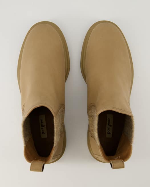 Paul Green 8205-024 Chelsea Boots in Beige