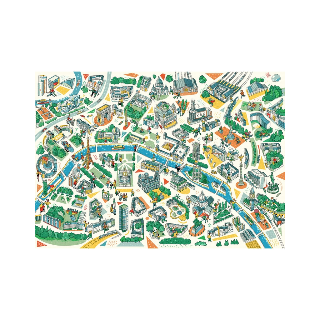 Puzzle - Paris Labyrinthes - 100 pièces