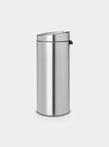 Touch Bin New afvalemmer, 30 liter, kunststof binnenemmer - Matt Steel