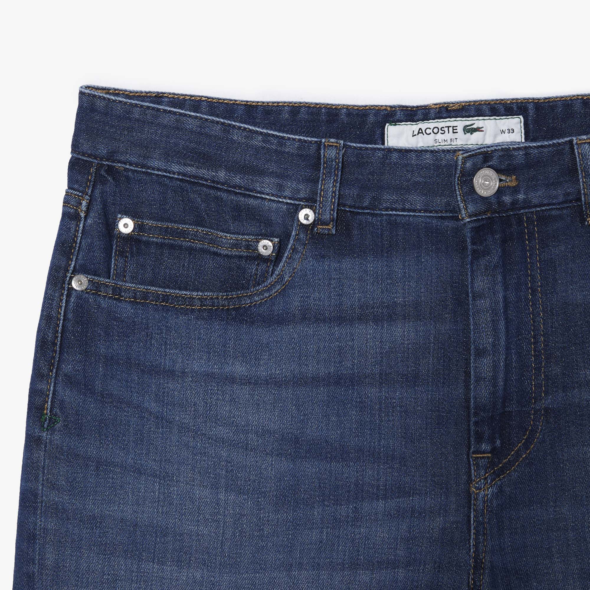 Slim Fit Herren-Bermudas aus Baumwolle mit Stretch Bermudas - Blau - Lacoste - Herren
