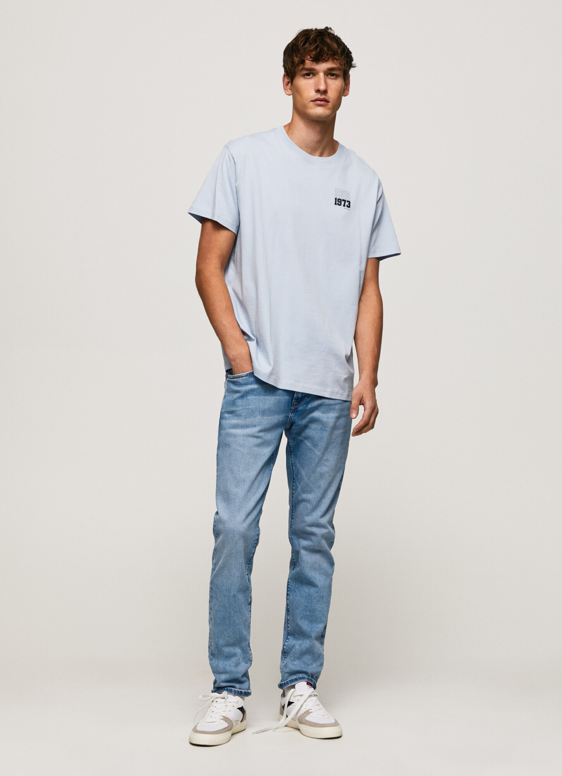 Calça jeans Stanley, corte e cintura regulares - jeans