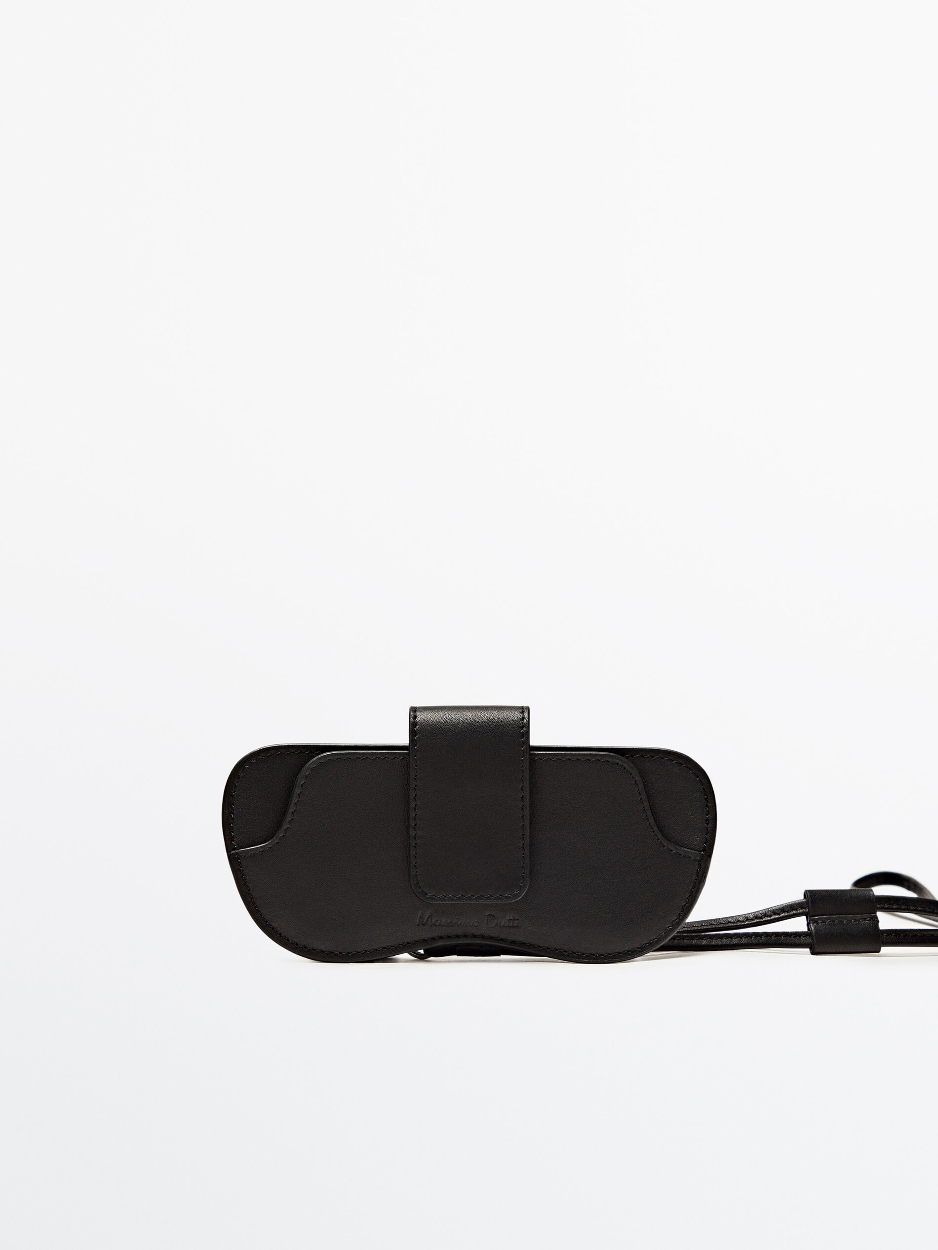 Funda piel gafas com correa - PRETO
