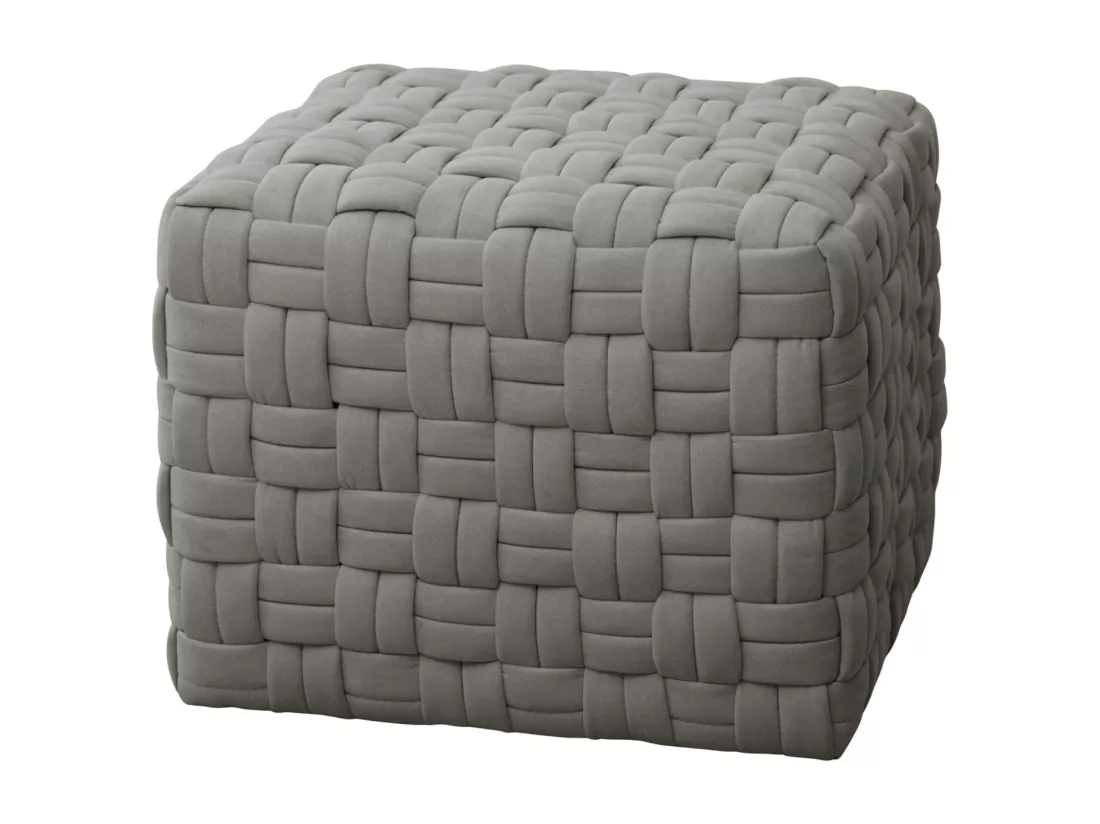 Tabouret pouf tressé