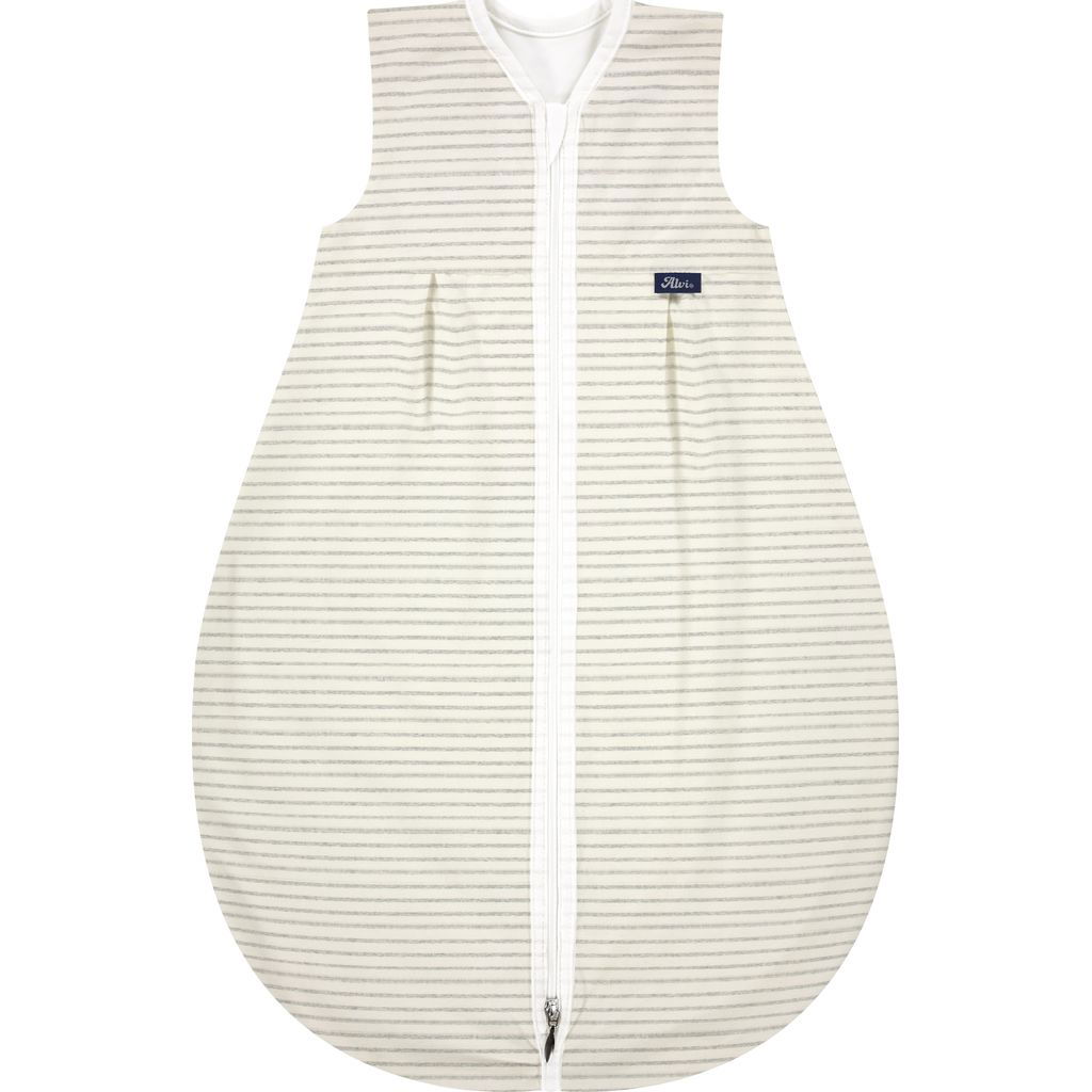 AlviAlvi   Kugelschlafsack BIO Mäxchen light 90 cm Ringlets gray