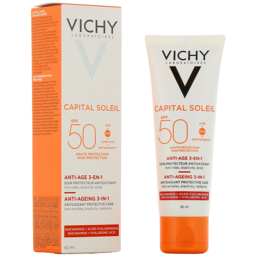 Soin antioxydant anti-âge SPF50 Vichy Capital Soleil