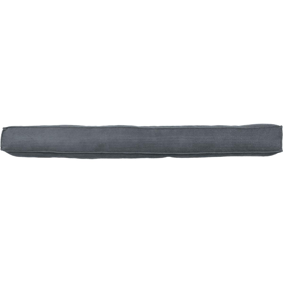 BOUDIN PORTE CARRE VELOURS 80CM BANDE AGRIPP GRIS
