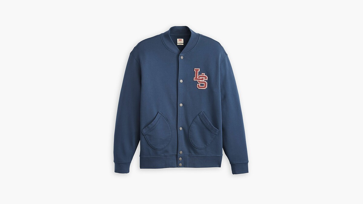 Casaco bomber Levi's com botões de pressão e motivo bordado.