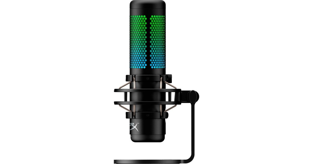 HyperXQuadCast S microfoon  (Zwart, RGB led)