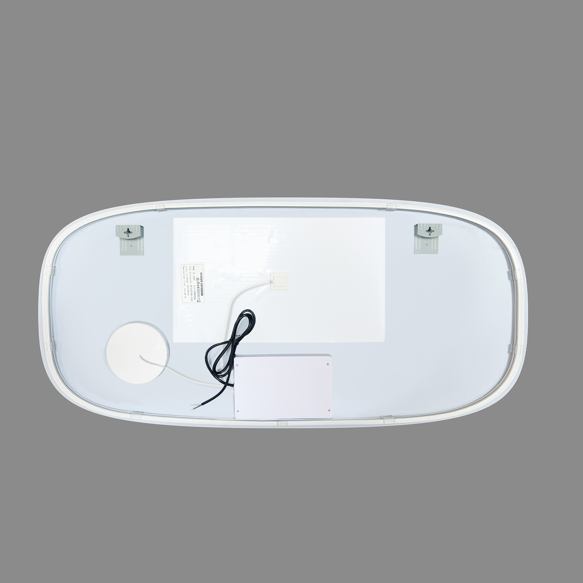 Saniclear Shave Deens ovale spiegel 160x75cm met verlichting, verwarming en vergrootglas