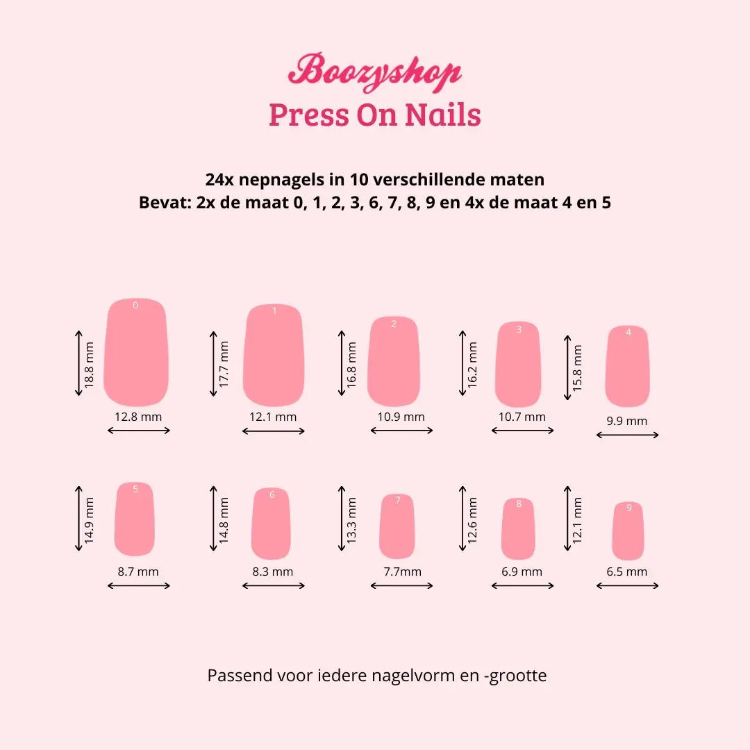 Complete Press On French Nails Set Ombre Soft Pink