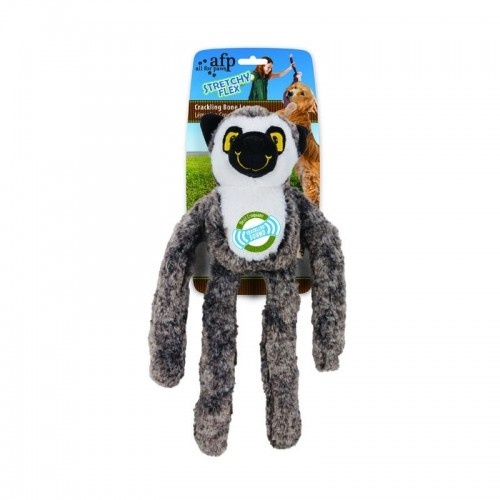 Brinquedo de pelúcia de lêmure flexível e elástico da AFP para cães.