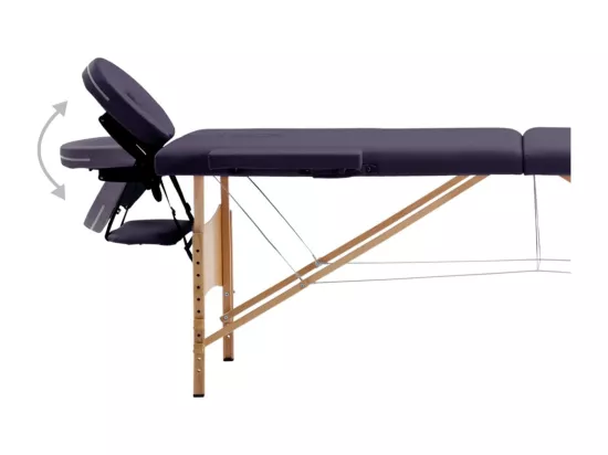 Table de massage pliable bois marron 191 x 70 x 59 cm 02_0001818