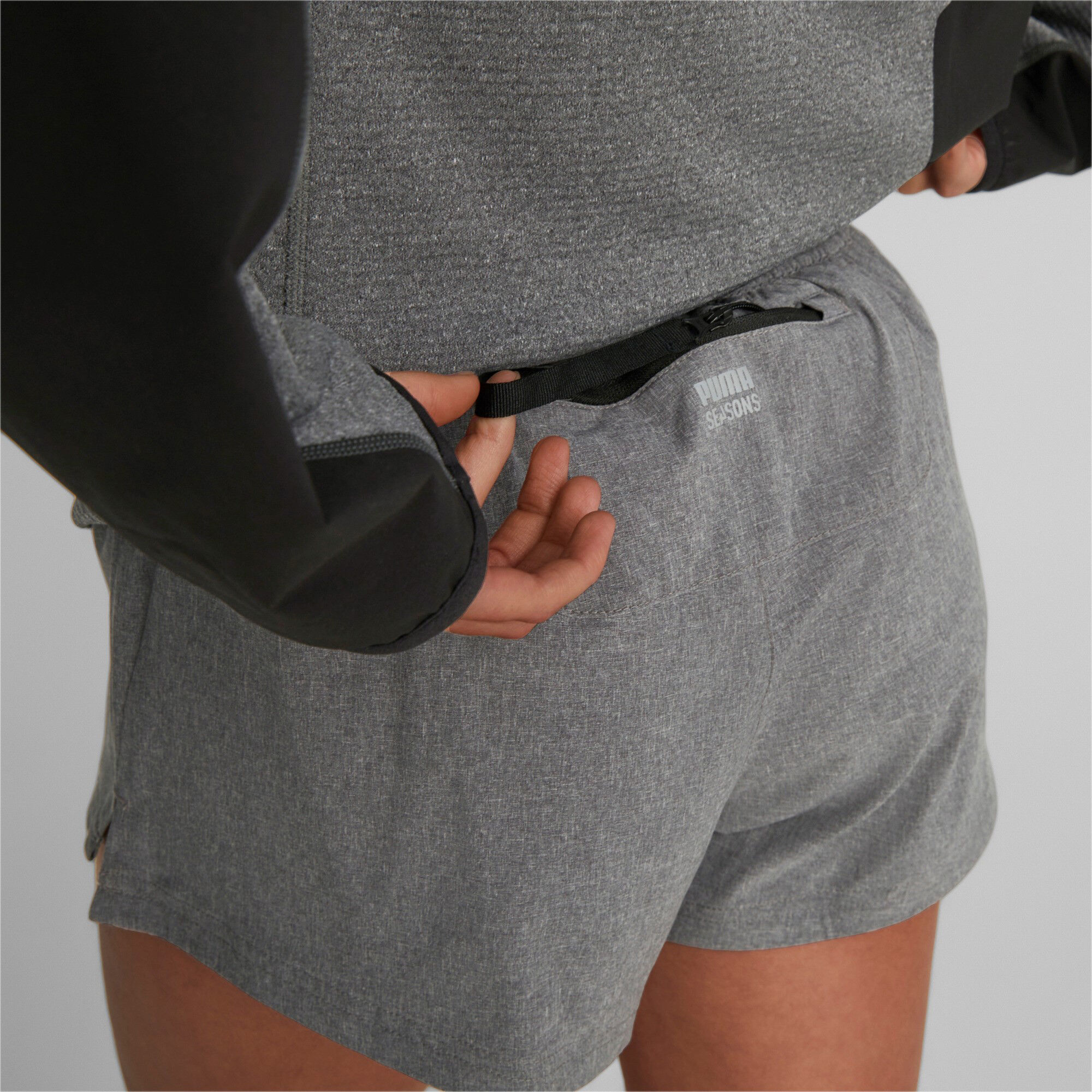 Puma Seasons Lightweight 3in Woven Shorts Femmes - Gris