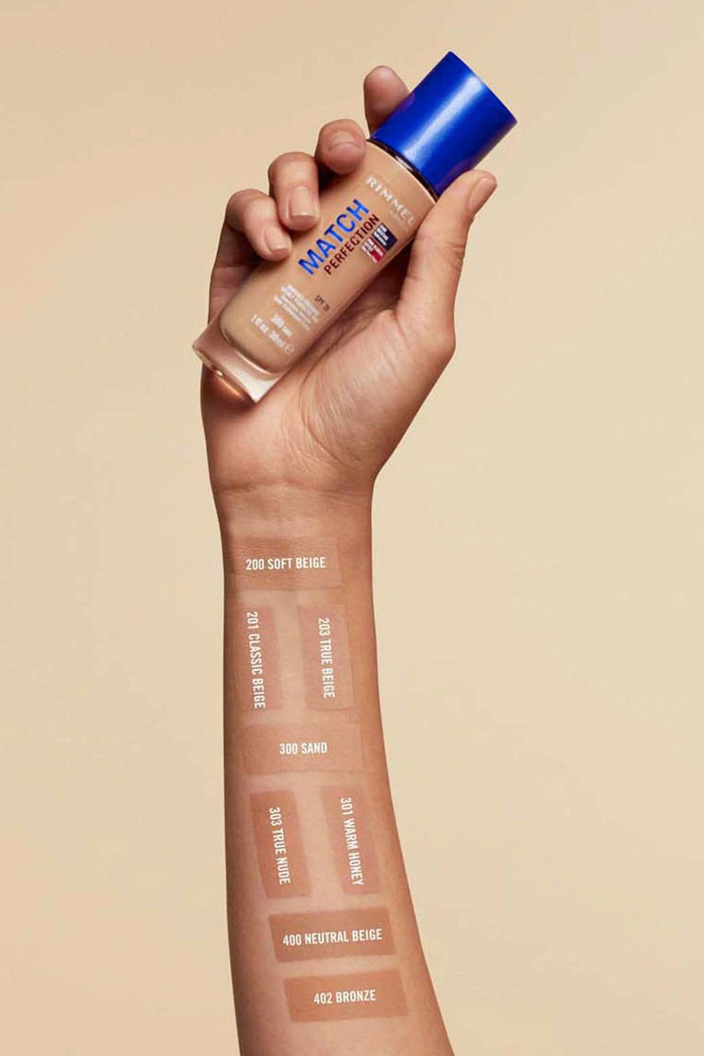 Rommel foundationMatch Perfection Foundation - 200 Soft Beige - Beige