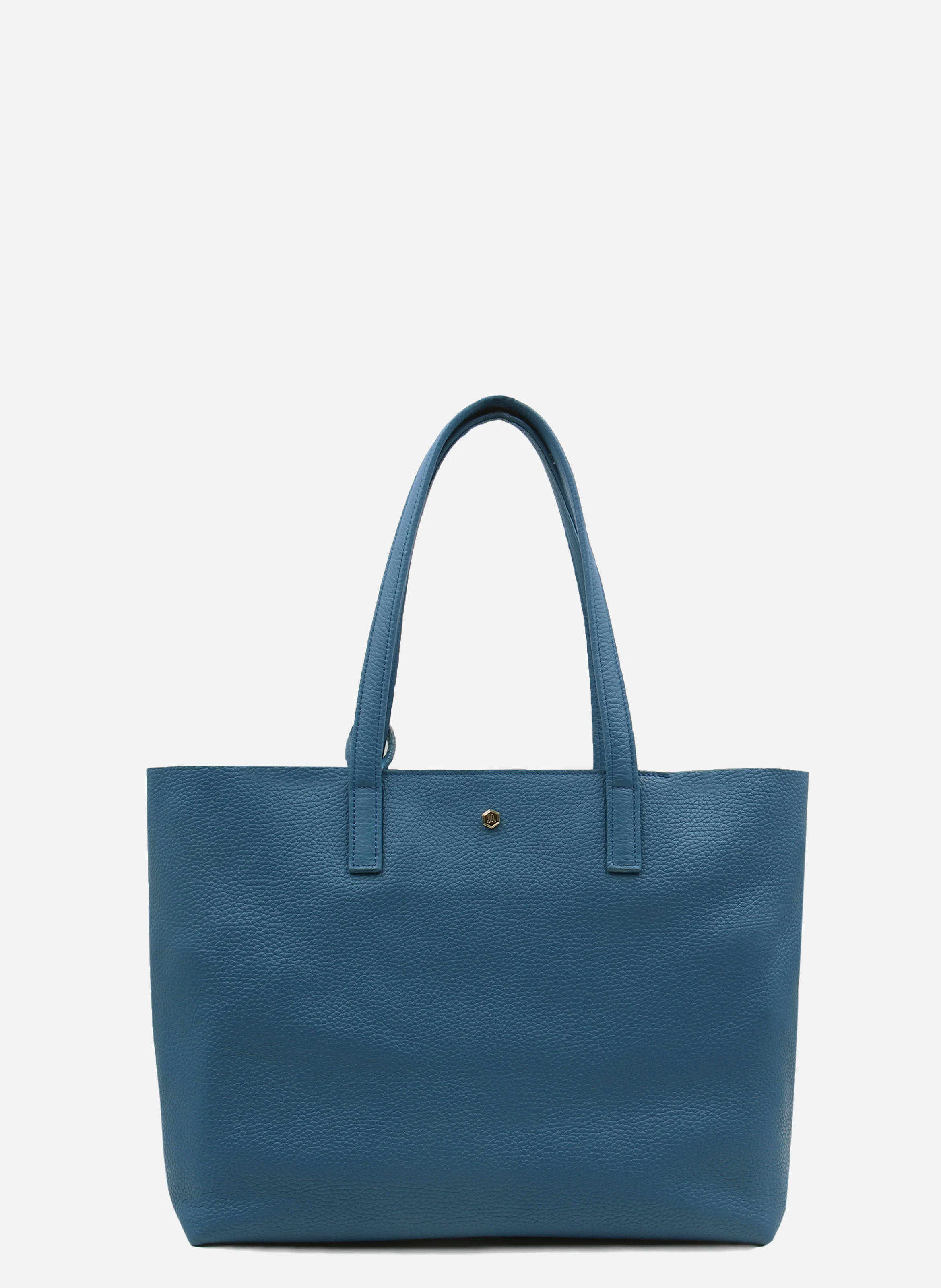 Sac cabas cuir grainé souple | Bleu