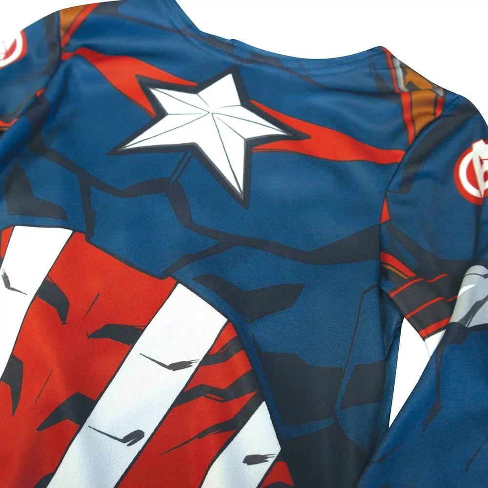 MARVEL - AVENGERS - CAPTAIN AMERICA DEGUISEMENT - TAILLE S 3-4 ANS