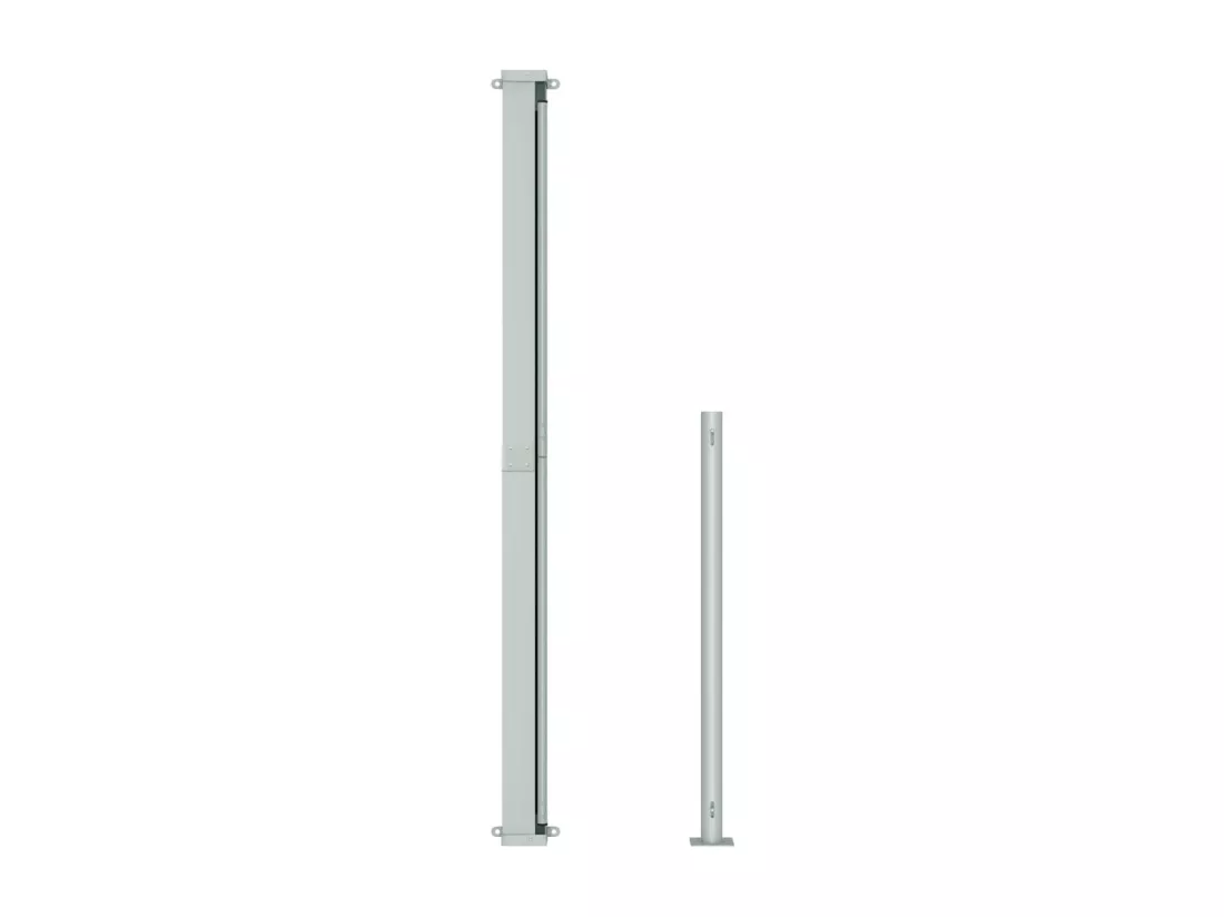 Auvent latéral rétractable de patio 200x300 cm Rouge