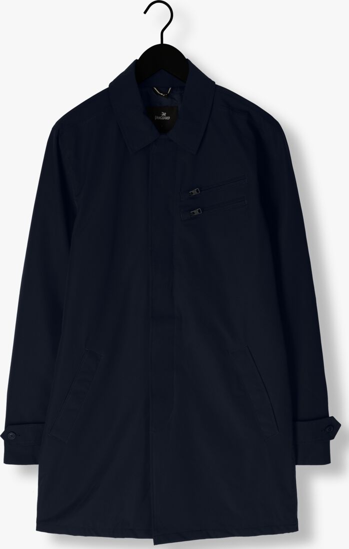 VANGUARD blauwe vanguard mantel long jacket poly soft touch v-coat