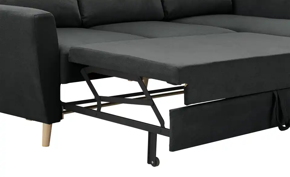 Ecksofa Carla Anthrazit, Dunkelgrau rechts