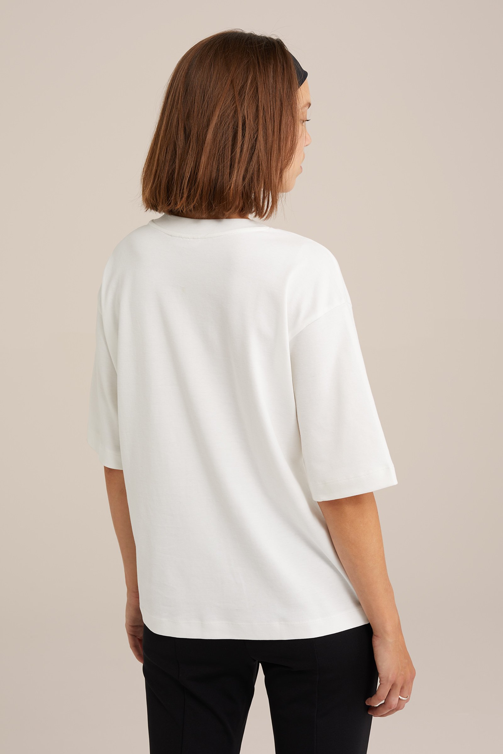 loose fit T-shirt met embroidery WE Fashion Wit