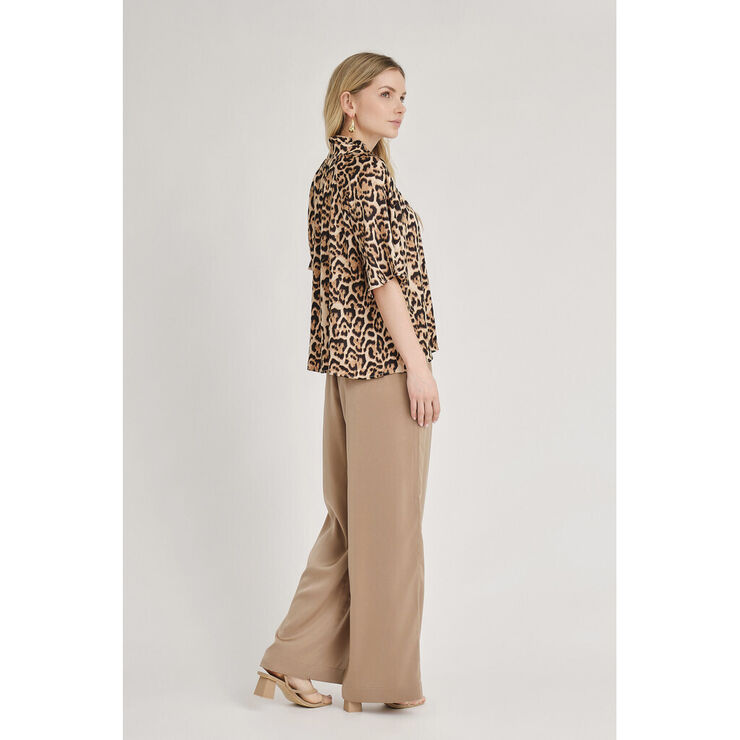 A-VIEW Leosine blouse Sand/black