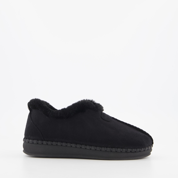 Hush Puppies gevoerde dames pantoffels zwart