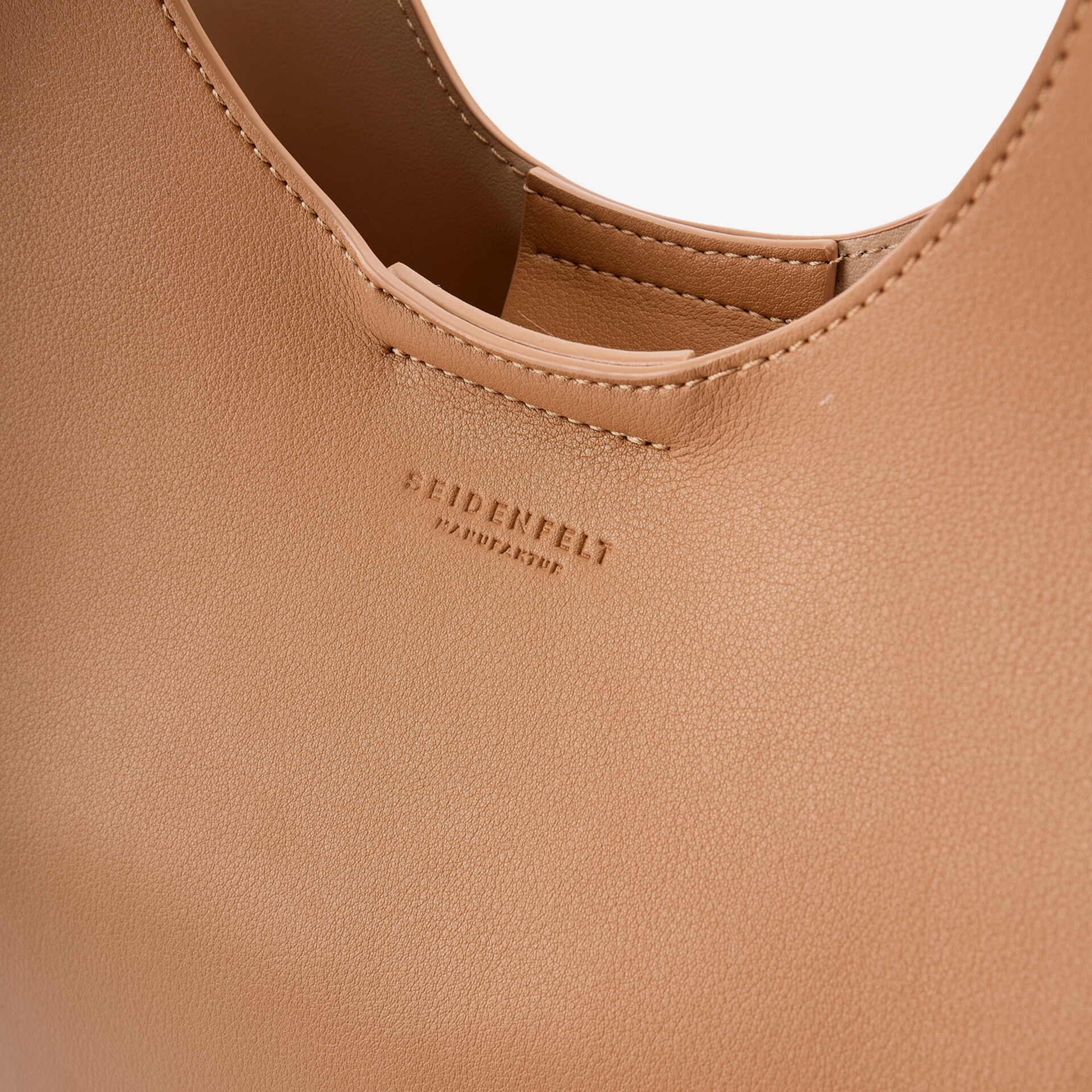 SEIDENFELT Damen Handtasche braun