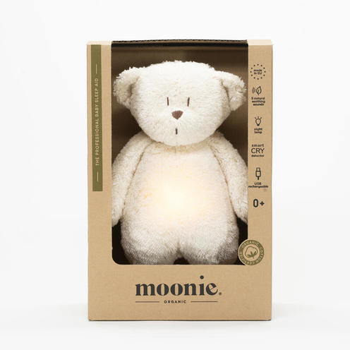 Veilleuse Moonie Ourson nature bio blanc polaire - MOONIE