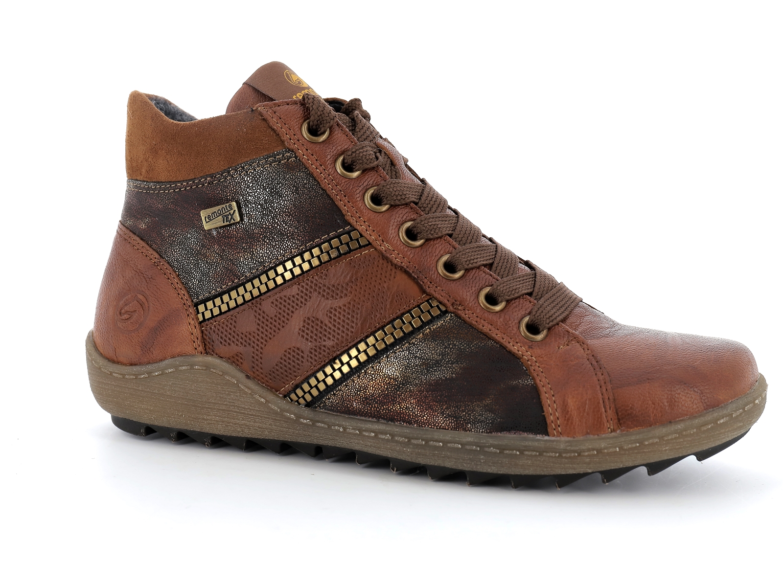 Remonte-R1480 Cuir Multi-Marron