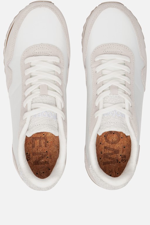 Woden Nora III Plateau Sneakers wit suede