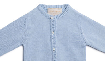 Petite Chérie Atelier Margit Cardigan, Light Blue/Dusty Blue