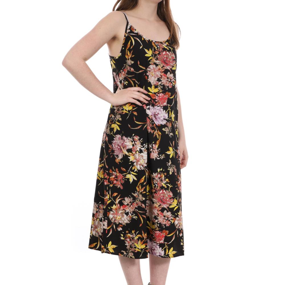 Vero Moda Robe Noir à fleurs mi-longue Femme Vero Moda Jeanett