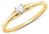 14 karaat gouden verlovingsring met Diamant