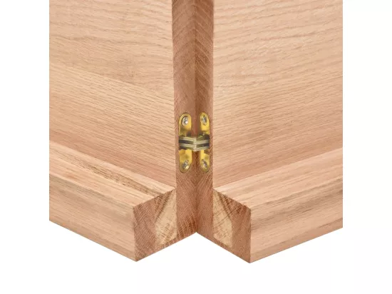 Comptoir de salle de bain marron 160x60x(2-6) cm bois traité